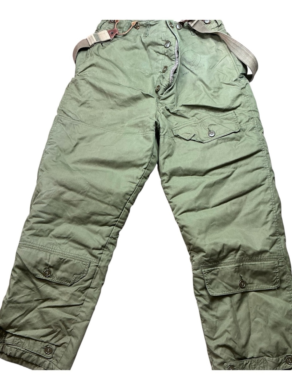 Vintage WWII A-10 Spec 3179 US Army Air Force 1940s military flight pants USA